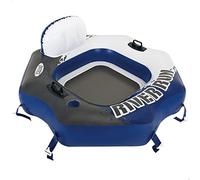Intex River Run Bouée gonflable Fauteuil octogonal Légère, Polychlorure de vinyle, multicolore