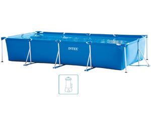 INTEX Small Frame Pools Piscine 450 x 220 x 84 cm avec filtration a cartouche 28274GN