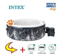 Intex Spa Bubble Glow Deluxe 4 Places (196x71cm) Piscine Hydromassage Art. 28494