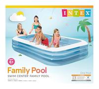Intex: Swim Center - Piscine familiale - 300 x 183 x 55 cm - Bleu - Piscine Gonflable, Splash & Wade, Jeu d'eau dans l'arrière-Cour, Vinyle, Larges parois latérales, 800 l, Enfants de 6 Ans et Plus
