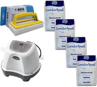 Intex - Système d'eau salée 26664GS & sel de piscine 80 kg & brosse à récurer WAYS