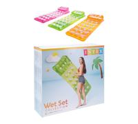 Intex Wet Set Collection Tapis gonflable de piscine violet, orange ou vert - 188 x 71 cm