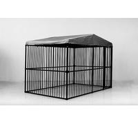 InTheMarket Enclos poulailler et chenil extérieur - Acier allié avec tuyaux de 32 mm - Couverture de Toit Gratuite - Garantie 1 an - 2x3m | 3x3m | 4x3m (4 x 3 m)