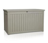 InTheMarket Grande boîte de rangement d'extérieur avec couvercle verrouillable - Résine ou polypropylène résistant aux intempéries - 118 L à 880 L - Coffre étanche pour terrasse, jardin, garage