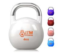 InTheMarket Kettlebell de compétition de qualité supérieure - Équipement de musculation durable, revêtement en caoutchouc, poignées ergonomiques, idéal pour l'haltérophilie et la salle de sport à