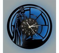 inthetime Horloge murale silencieuse sur le thème des guerres de science-fiction, horloge murale silencieuse avec télécommande, cadeau pour homme, horloge murale décorative pour Halloween
