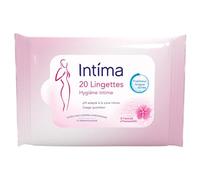 Intima - 20 Lingettes Hygiène Intime - Douceur et Fraîcheur Longue Durée