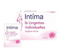 INTIMA - Lingettes Douces à l'Hamamélis pour Soins Intimes, Nettoyage Frais et Apaisant (Boîte 16 unités) - Le Lot De 4