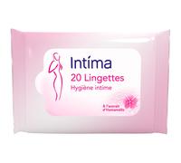 INTIMA Lingettes Intimes à l'Hamamélis Fraîcheur Longue Durée Lot de 20
