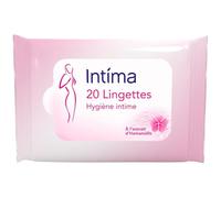INTIMA - Lingettes Intimes Fraîcheur Prolongée à l’Hamamélis, Douceur et Confort (Pack 20) - Lot de 4 - vendu par Lot