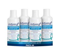 Intim Nettoyant Intime Actif pH 3,5 aux Antibactériens Naturels, à Base de Thym, 4 x 500 ml