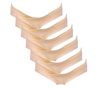 Intimate Portal Culotte de Grossesse Slip de Maternité sous-vêtement en Coton Bikini Post-Partum pour Femme Enceinte Lot de 6 Beige M