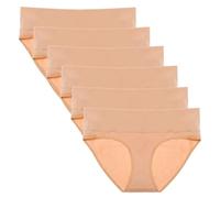 Intimate Portal Culotte Grossesse Slips de Maternité Pliable sous-vêtements Post Accouchement en Coton pour Femme Enceinte Lot de 6 Beige XL