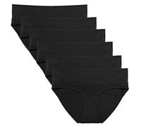 Intimate Portal Culotte Grossesse Slips de Maternité Pliable sous-vêtements Post Accouchement en Coton pour Femme Enceinte Lot de 6 Noir XL