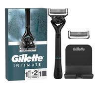 Intimate Rasoir Manuel Homme,Manche Et 2 Cartouches De Recharge A 5 Lames Anti-Friction Pour Protéger La Peau Du Pubis,Conçu Pour