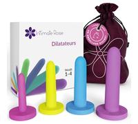 Intimate Rose Dilatateurs Vaginaux Taille 1-4, Silicone Vaginisme | Silicone doux sans BPA, tailles 1-4. Pour la rééducation périnéale, avec plus de 100 vidéos et un groupe de soutien.