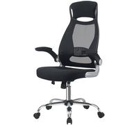 intimate wm heart Chaise de bureau ergonomique avec dossier haut, revêtement en mousse et tissu maillé, jusqu'à 136 kg, pivotante à 360 degrés