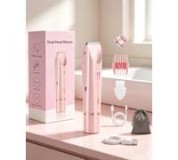 IntimateGlide Pro 2 in 1 Dual Head Intimate Shaver Waterproof USB Rechargeable，Rose