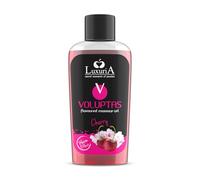 INTIMATELINE | Voluptas Cerise - Gel de Massage Comestible, Gel Stimulant à Effet Chaud pour tout le Corps, Action Hydratante et Adoucissante, Goût Cerise, 100 ml