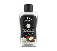 INTIMATELINE | Voluptas Coconut & Cream - Gel de Massage Comestible, Gel Stimulant à Effet Chaud pour tout le Corps, Action Hydratante et Adoucissante, Goût Noix de Coco, 100 ml