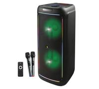 Intimidation Beeline BL215 Haut-parleur Bluetooth karaoké avec microphones sans fil 2000 W 38,1 cm