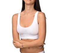intimidea - SoutienGorge de Sport Stitchless Coupe Américaine, Blanc, XXLarge