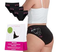 INTIMINA Bloom Culottes Menstruelles pour Femmes, Flux Très Abondant, Coton Bio, Taille M, Lot de 3