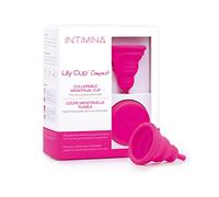 INTIMINA Lily Cup Compact - Petite Coupe Menstruelle Compacte qui se Plie à Plat, Cup Menstruelle, Menstrual Cup (B)