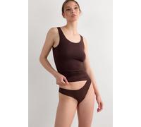 Intimissimi Débardeur à col rond en coton sans couture Femme Marron Taille L