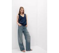 Intimissimi Débardeur col en V en soie Femme Bleu Taille L