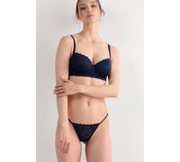 Intimissimi String ficelle en dentelle Femme Bleu Taille L