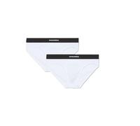 INTIMO SLIP Uomo DSQUARED2 DCX200070 - TWIN 2PACK BRIEF 100 WHITE