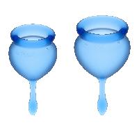 Intimpflege Feel Good Menstrual Cup Dunkelblau 15 + 20 ml