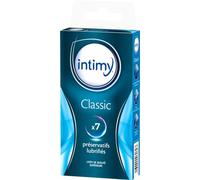 INTIMY - 7 Préservatifs classic - Préservatifs Lubrifiés Avec Réservoir - Surface Lisse - Latex de Qualité Supérieure