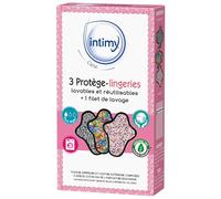 INTIMY CARE - 3 Protège-Lingerie Lavables et Réutilisables - Protection menstruelle économique - Confort Quotidien - Filet de Lavage Inclus