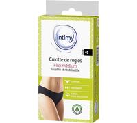 INTIMY CARE - Culotte de règles taille 40 - Flux MEDIUM - Tissu en contact avec la peau composé à 95% de coton biologique - Confort Quotidien et Liberté de Mouvement - Lavable et réutilisable