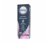 INTIMY - Gel Intime Douceur - Hydratant - Extrait Fleur de Coton - 70ml | Hydrate, Diminue les Inconforts et Apaise, Testé sous contrôle Gynécologique - Fabriqué en France