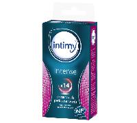 INTIMY - Préservatifs intense, x14 - Préservatifs Lubrifiés Avec Réservoir - Surface texturée - Latex de Qualité Supérieure - Lot de 2