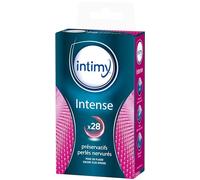 Intimy Intense Préservatifs Perlés Nervurés Plaisir Encore Plus Intense 28 Préservatifs