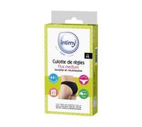 INTIMY CARE - Culotte de règles taille 42 - Flux MEDIUM - Tissu en contact avec la peau composé à 95% de coton biologique - Confort Quotidien et Liberté de Mouvement - Lavable et réutilisable