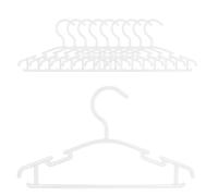 Intirilife 10x cintres pour enfants en plastique blanc - 25.8 x 15 x 0.3 cm - cintres pour vêtements de bébés petits enfants