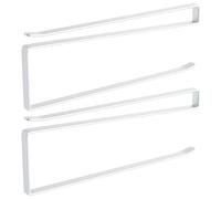 Intirilife 2X Porte-Rouleaux de Papier en Blanc - Porte-Rouleaux de Papier et Autres Objets en Forme de Z, Peu encombrant et Moderne