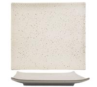 Intirilife Assiette à sushi Assiette de service en porcelaine blanche - 26 x 23.4 x 3.8 cm - Vaisselle japonaise à sushi Fait main Rectangulaire