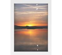 Intirilife beau cadre pour posters et photos en blanc - Taille 32.5 x 23.8 cm - Décoration élégante noble cadre pour posters Cadre photo