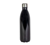 Intirilife Bouteille Thermos 750ml en Noir - Bouteille Isotherme Isolée en Acier Inoxydable pour Les Boissons Froides et Chaudes idéal pour Le Travail, des Voyages, Le Camping et Plus