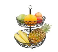 Corbeille à fruits Etagere 2 Tiers Plateau à Poser Suspendu Pour Fruits Légumes