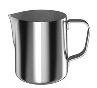 Intirilife Cruche en acier inoxydable pour faire mousser le lait - 350 ml - Idéale pour les motifs élégants dans le café, le cappuccino ou le chocolat chaud