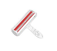 Intirilife éliminateur de poils d'animaux en rouge - rouleau à peluches pour poils de chiens et de chats, rouleau à peluches réutilisable