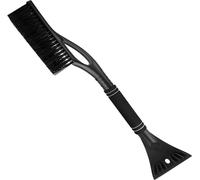 Intirilife gratte-glace 2en1 brosse à neige en noir -60cm- poignée ergonomique antidérapante soft- gratte-disque fouet à neige gratte-neige pour éliminer facilement et rapidement le gel et la neige