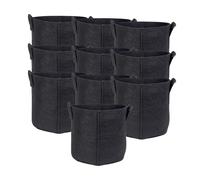 INTIRILIFE Lot de 10 Sacs de Plantation en Tissu Non tissé 20 l - 30 x 25 cm - Pot de Plantes avec poignées de Transport pour Jardin, Serre, jardinière, Sac de Plantation - Sac à Pommes de Terre